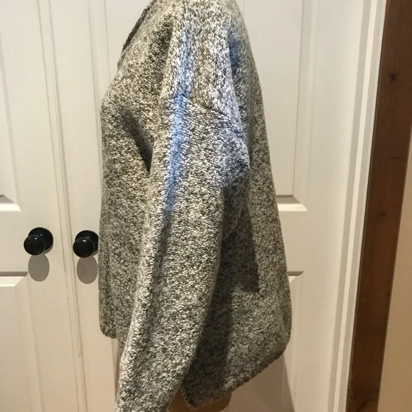 Vintage Alps British Wool Blend Grey White Sweater Women’s Size XL - Picture 6 of 8